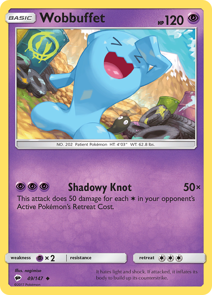 Wobbuffet (49/147) [Sun & Moon: Burning Shadows] | Card Citadel