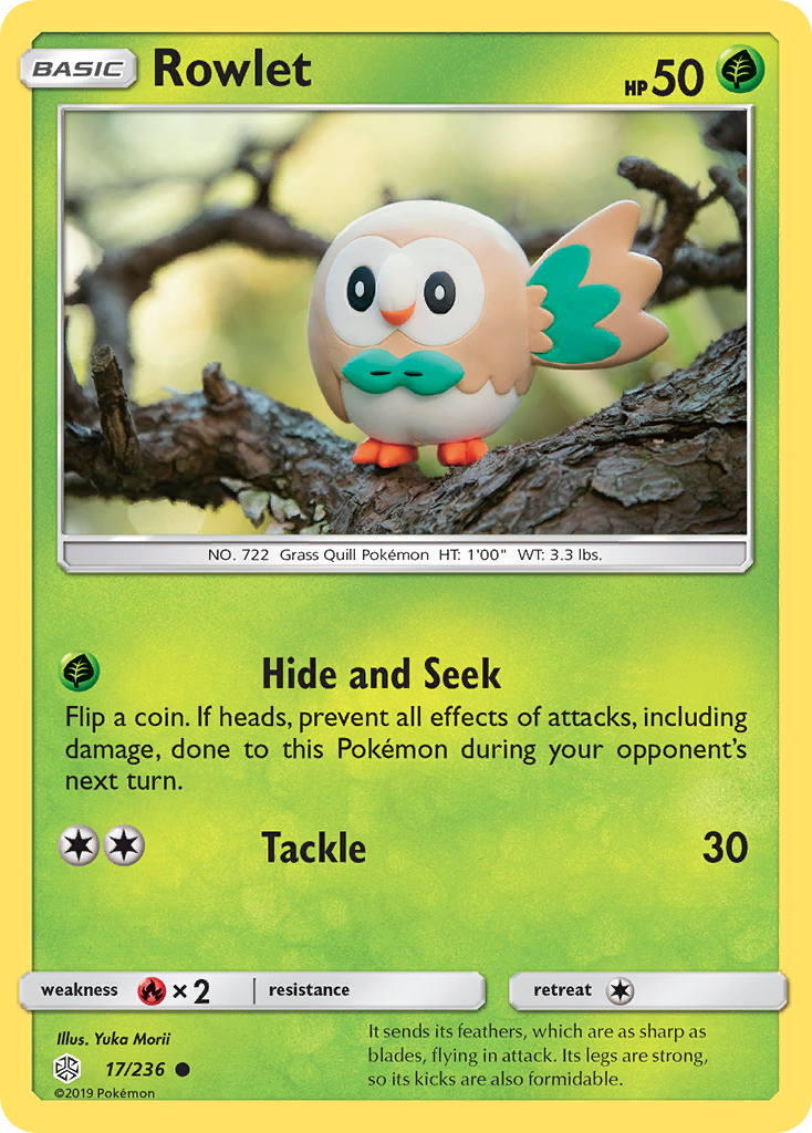 Rowlet (17/236) [Sun & Moon: Cosmic Eclipse] | Card Citadel