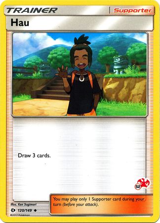 Hau (120/149) (Charizard Stamp #52) [Battle Academy 2020] | Card Citadel