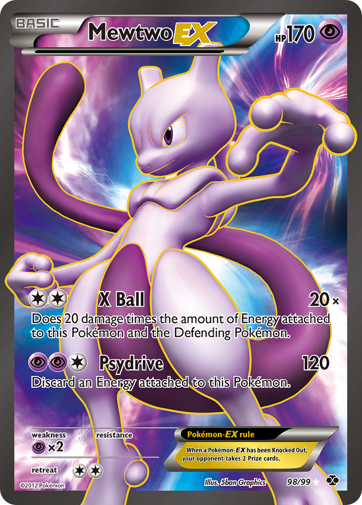 Mewtwo EX (98/99) [Black & White: Next Destinies] | Card Citadel