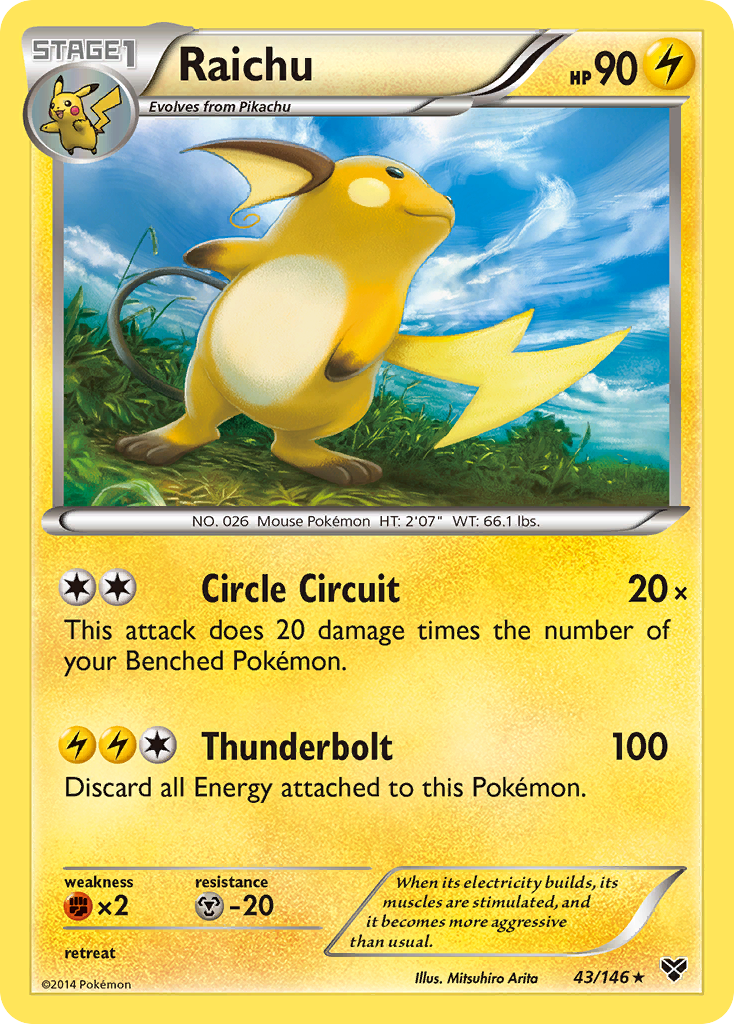 Raichu (43/146) [XY: Base Set] | Card Citadel