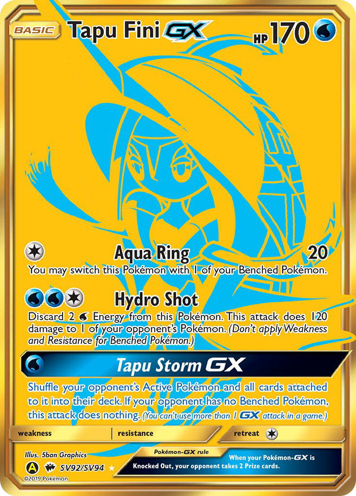 Tapu Fini GX (SV92/SV94) [Sun & Moon: Hidden Fates - Shiny Vault] | Card Citadel