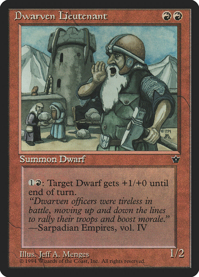 Dwarven Lieutenant [Fallen Empires] | Card Citadel