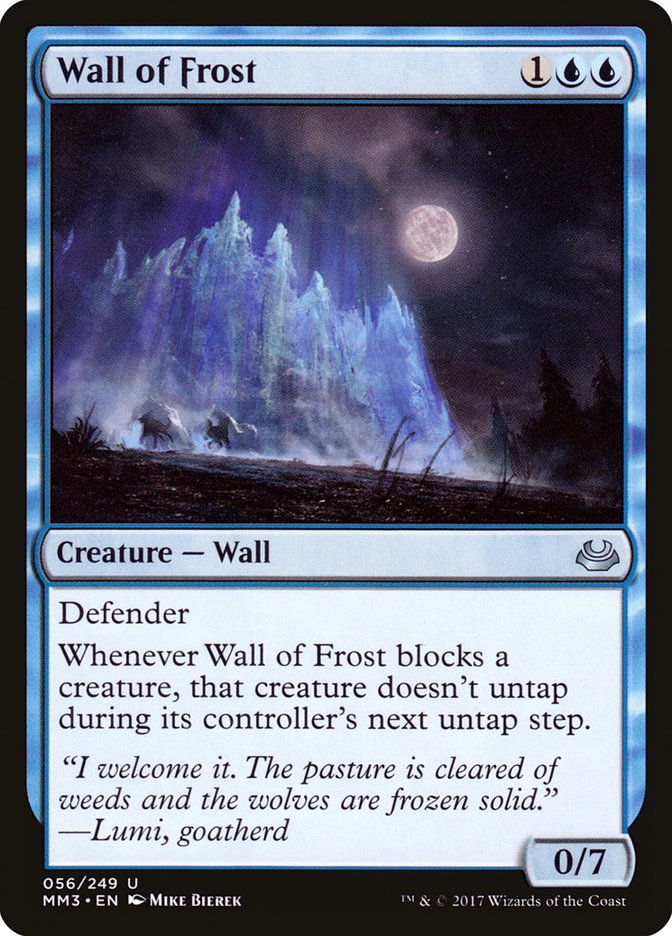 Wall of Frost [Modern Masters 2017] | Card Citadel
