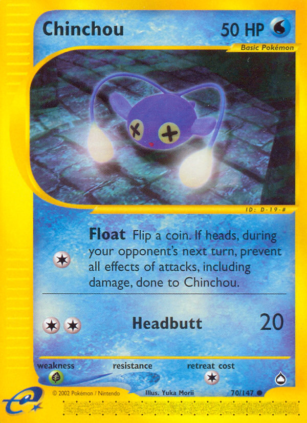 Chinchou (70/147) [Aquapolis] | Card Citadel