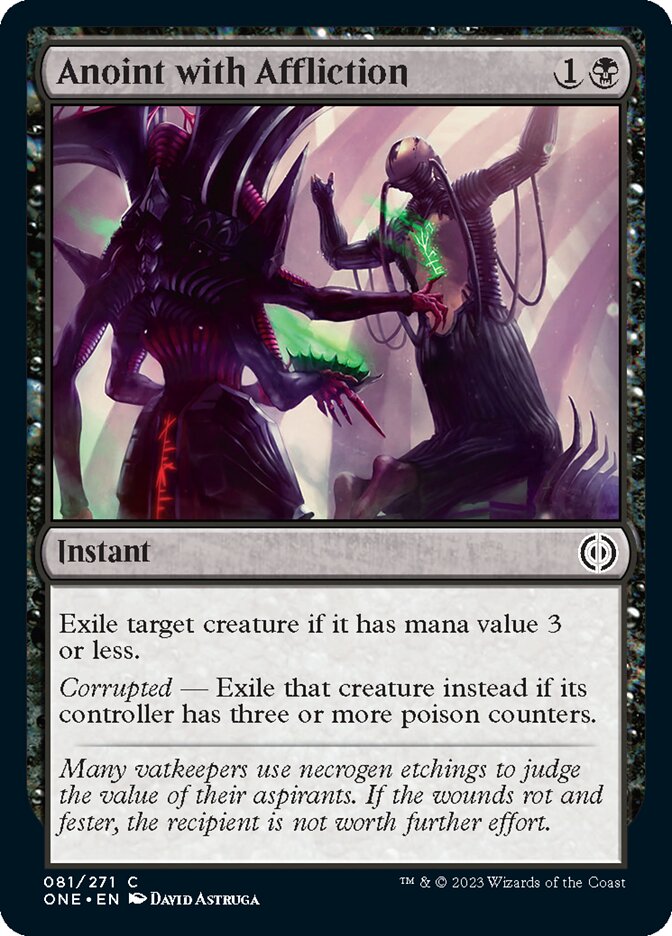 Anoint with Affliction [Phyrexia: All Will Be One] | Card Citadel