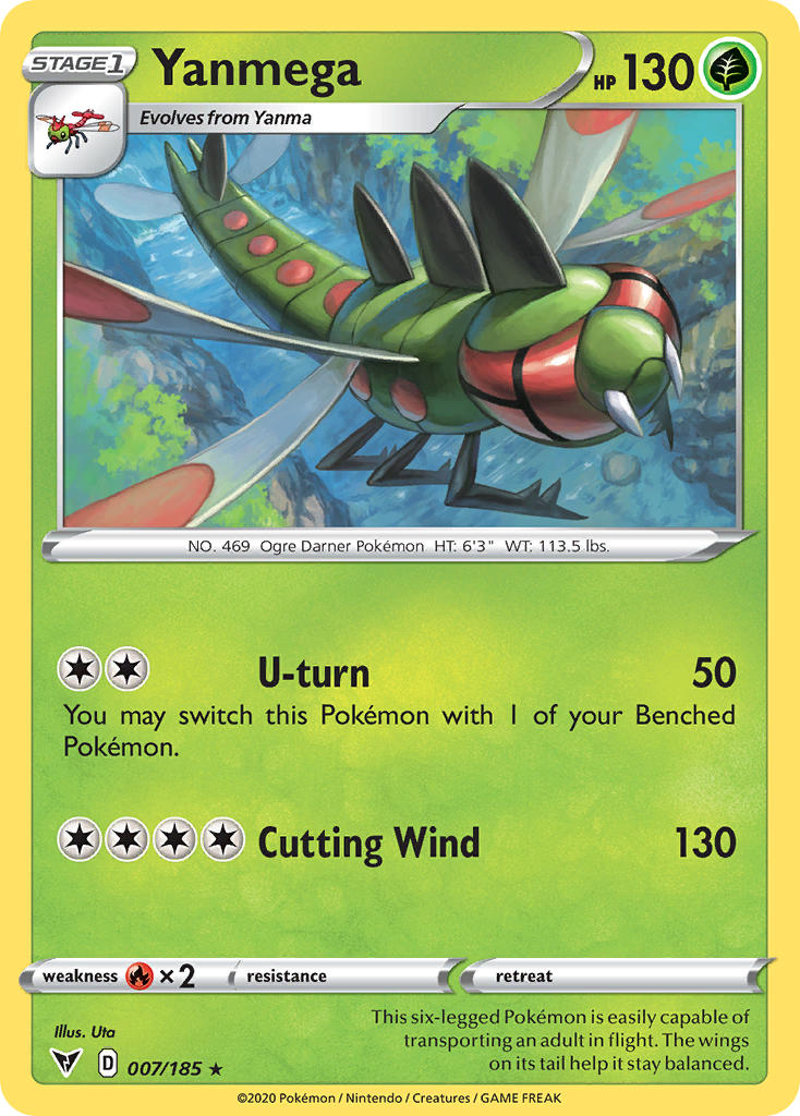 Yanmega (007/185) [Sword & Shield: Vivid Voltage] | Card Citadel