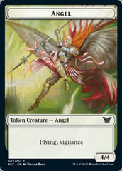 Angel // Elephant Double-sided Token [Kamigawa: Neon Dynasty Commander Tokens] | Card Citadel