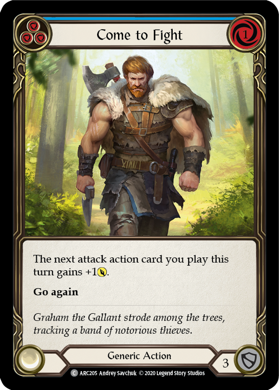 Come to Fight (Blue) [ARC205] Unlimited Normal | Card Citadel