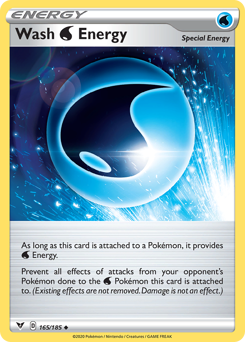 Wash Water Energy (165/185) [Sword & Shield: Vivid Voltage] | Card Citadel