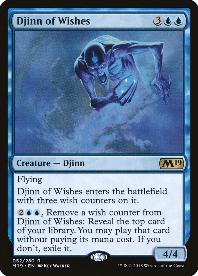 Djinn of Wishes [Core Set 2019] | Card Citadel
