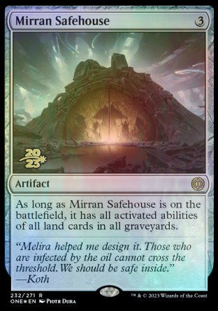 Mirran Safehouse [Phyrexia: All Will Be One Prerelease Promos] | Card Citadel