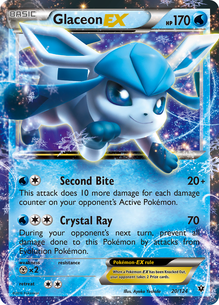 Glaceon EX (20/124) [XY: Fates Collide] | Card Citadel