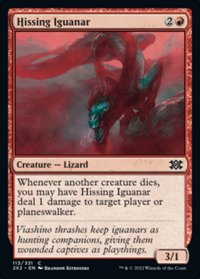 Hissing Iguanar [Double Masters 2022] | Card Citadel