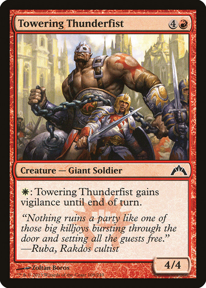 Towering Thunderfist [Gatecrash] | Card Citadel