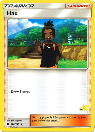 Hau (120/149) (Pikachu Stamp #54) [Battle Academy 2020] | Card Citadel