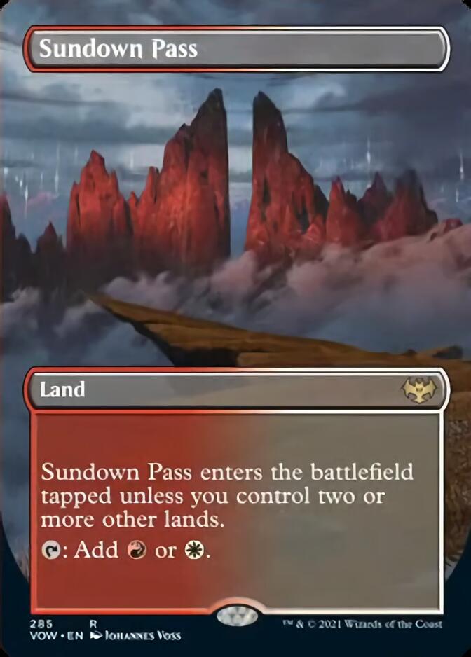 Sundown Pass (Borderless) [Innistrad: Crimson Vow] | Card Citadel