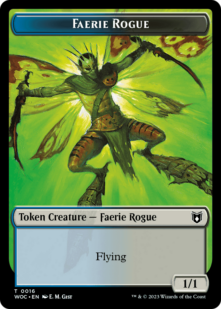 Faerie Rogue // Copy (0016) Double-Sided Token [Wilds of Eldraine Commander Tokens] | Card Citadel