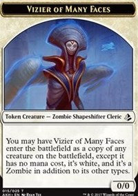 Vizier of Many Faces // Zombie Token [Amonkhet Tokens] | Card Citadel