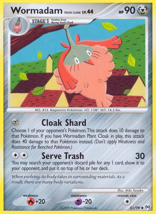 Wormadam Trash Cloak (51/99) [Platinum: Arceus] | Card Citadel