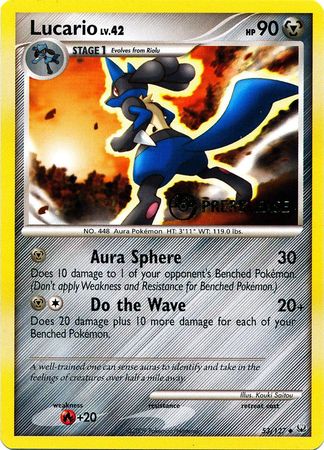 Lucario (53/127) (Prerelease Promo) [Diamond & Pearl: Black Star Promos] | Card Citadel