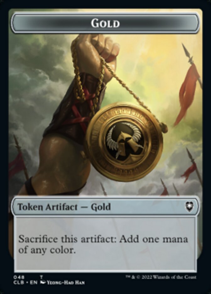Gold // Dragon Double-sided Token [Commander Legends: Battle for Baldur's Gate Tokens] | Card Citadel