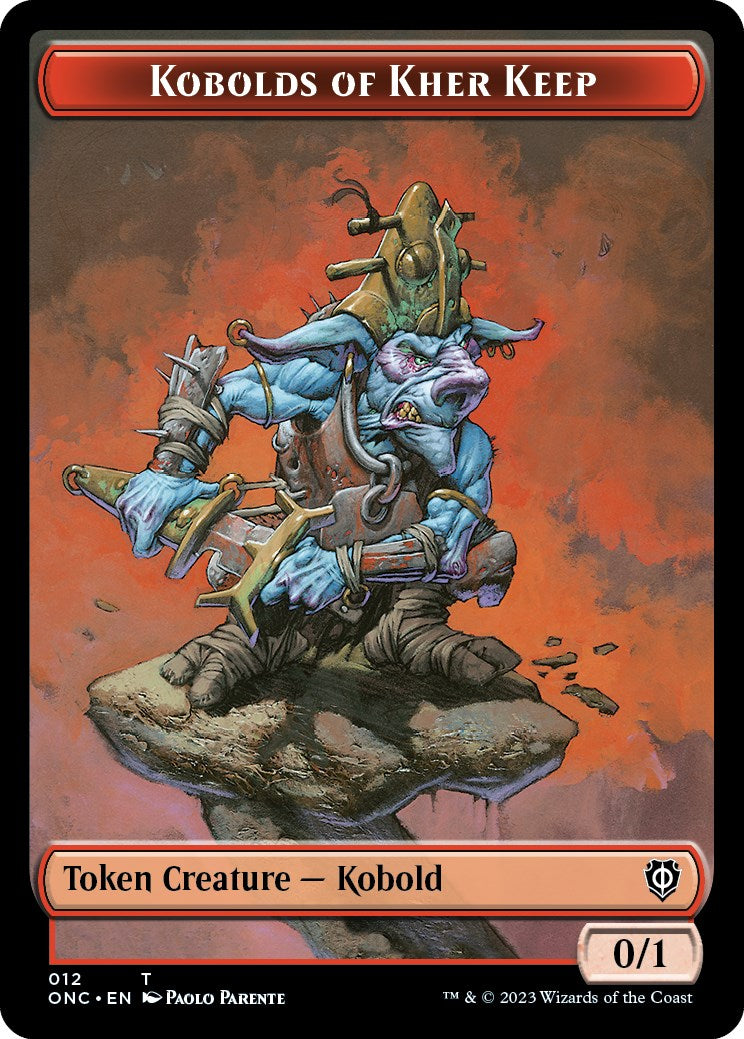Kobolds of Kher Keep // Dragon Double-Sided Token [Phyrexia: All Will Be One Commander Tokens] | Card Citadel