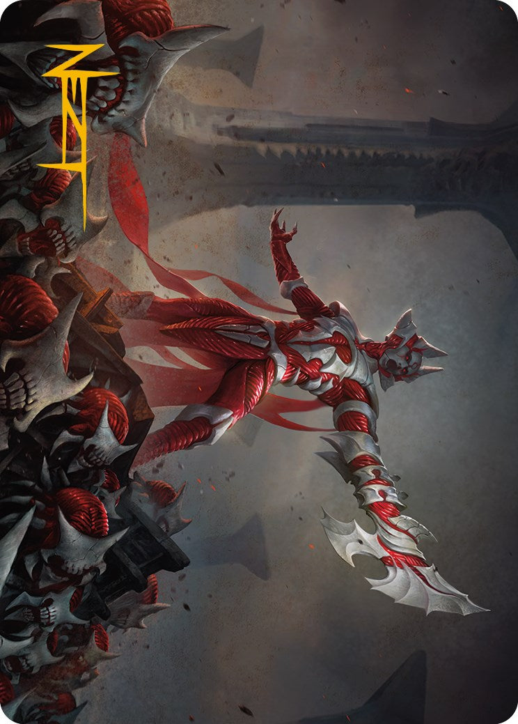 Mite Overseer Art Card (Gold-Stamped Signature) [Phyrexia: All Will Be One Art Series] | Card Citadel