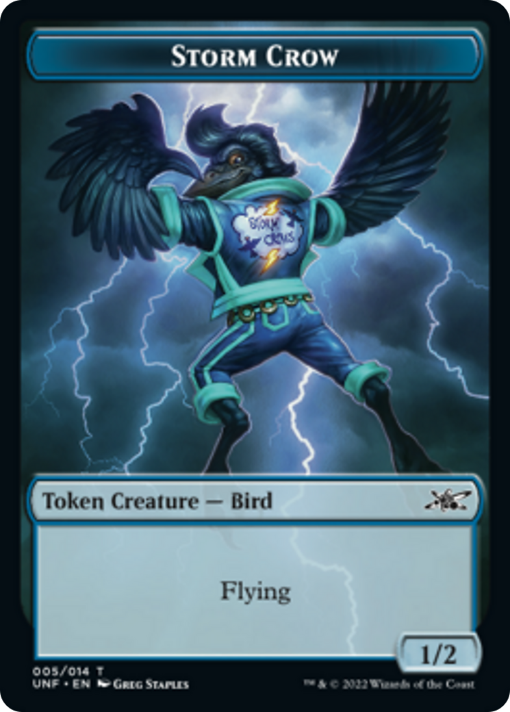 Clown Robot (002) // Storm Crow Double-sided Token [Unfinity Tokens] | Card Citadel