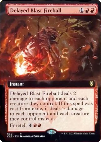 Delayed Blast Fireball (Extended Art) [Commander Legends: Battle for Baldur's Gate] | Card Citadel