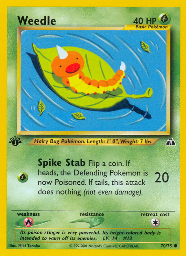 Weedle (70/75) [Neo Discovery 1st Edition] | Card Citadel