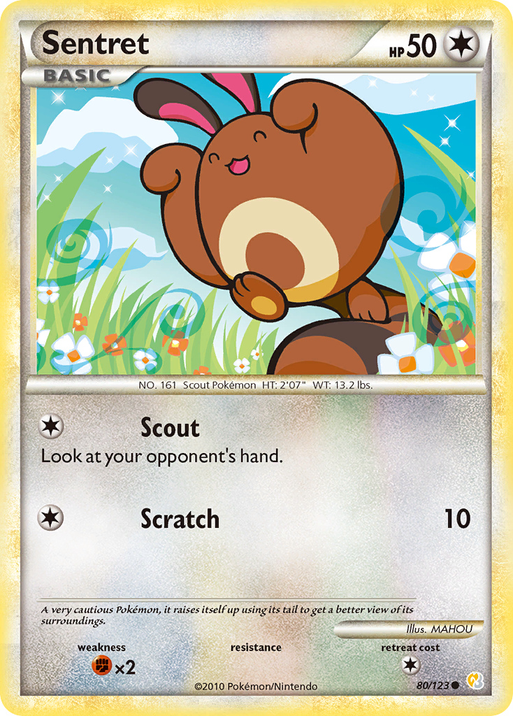 Sentret (80/123) [HeartGold & SoulSilver: Base Set] | Card Citadel