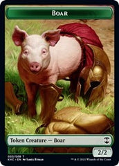 Boar // Spirit Double-sided Token [Kaldheim Commander Tokens] | Card Citadel