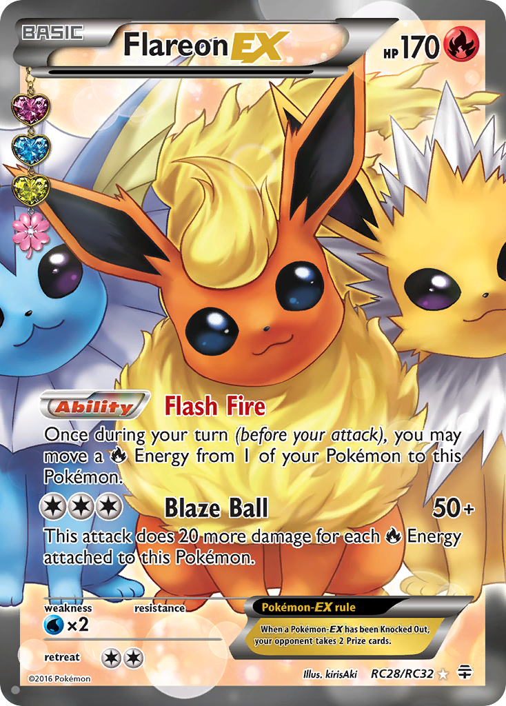 Flareon EX (RC28/RC32) [XY: Generations] | Card Citadel