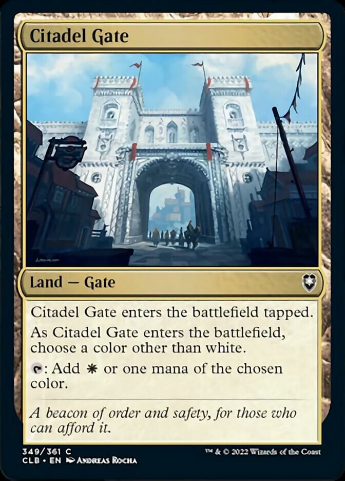 Citadel Gate [Commander Legends: Battle for Baldur's Gate] | Card Citadel