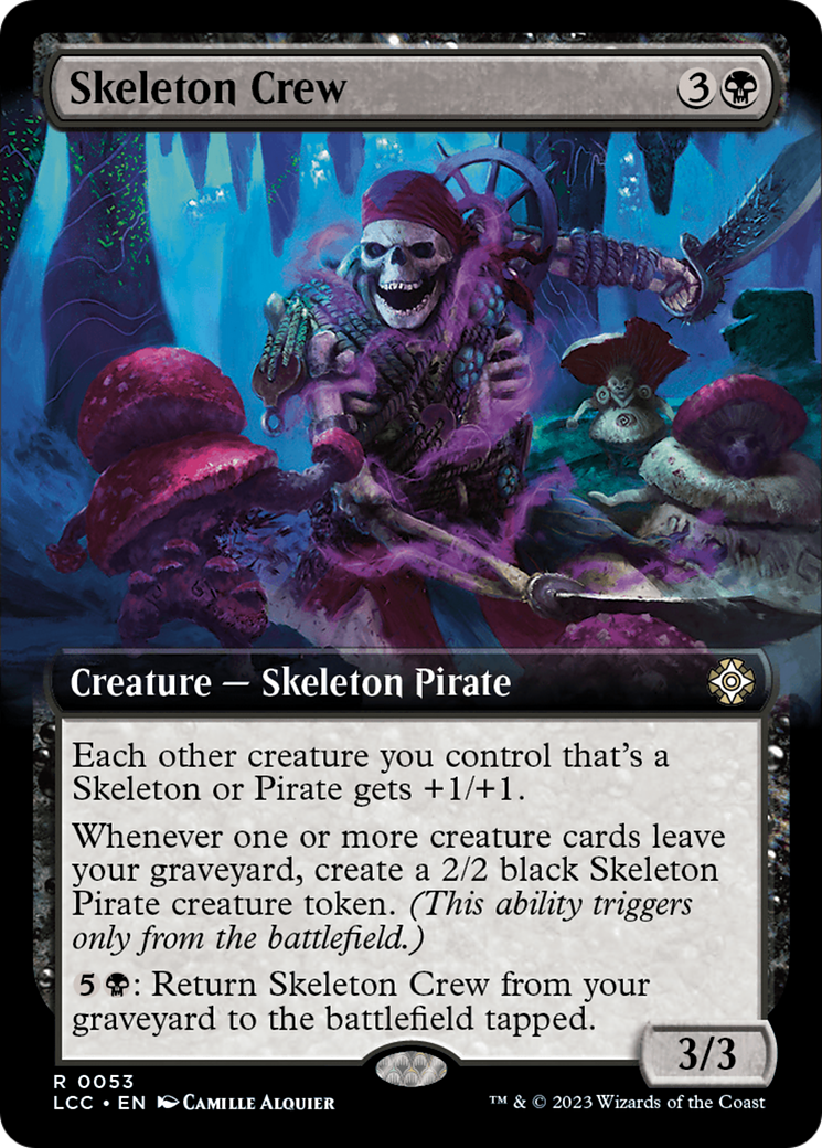 Skeleton Crew (Extended Art) [The Lost Caverns of Ixalan Commander] | Card Citadel