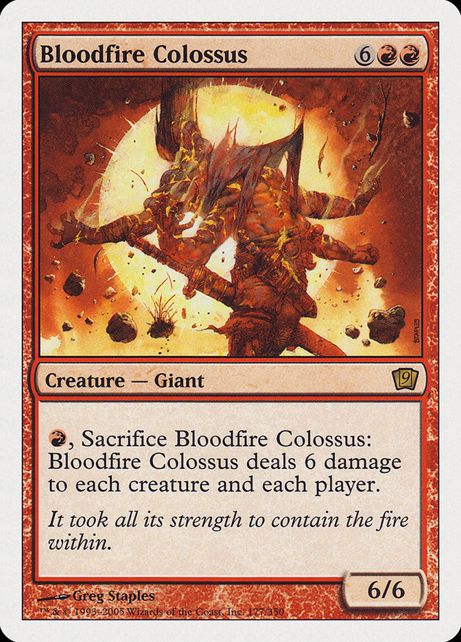 Bloodfire Colossus [Ninth Edition] | Card Citadel