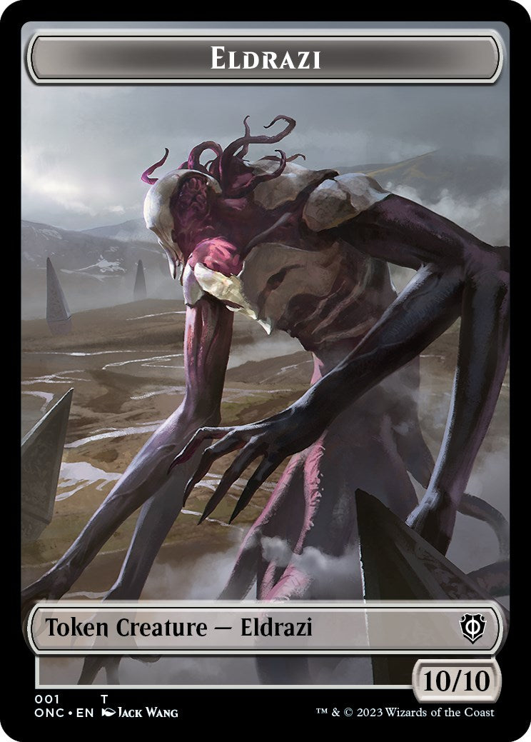 Soldier (017) // Eldrazi Double-Sided Token [Phyrexia: All Will Be One Commander Tokens] | Card Citadel