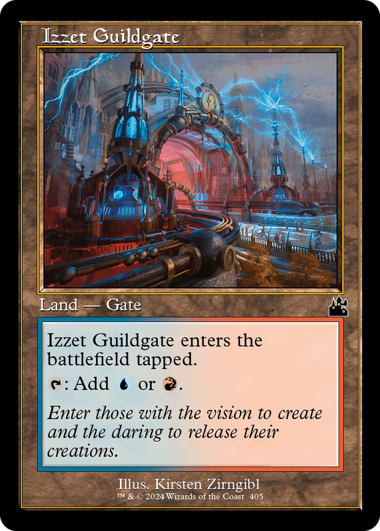 Izzet Guildgate (Retro Frame) [Ravnica Remastered] | Card Citadel