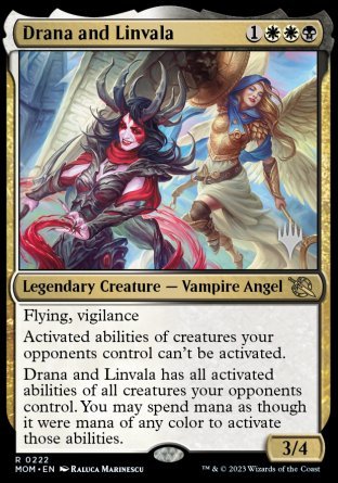 Drana and Linvala (Promo Pack) [March of the Machine Promos] | Card Citadel