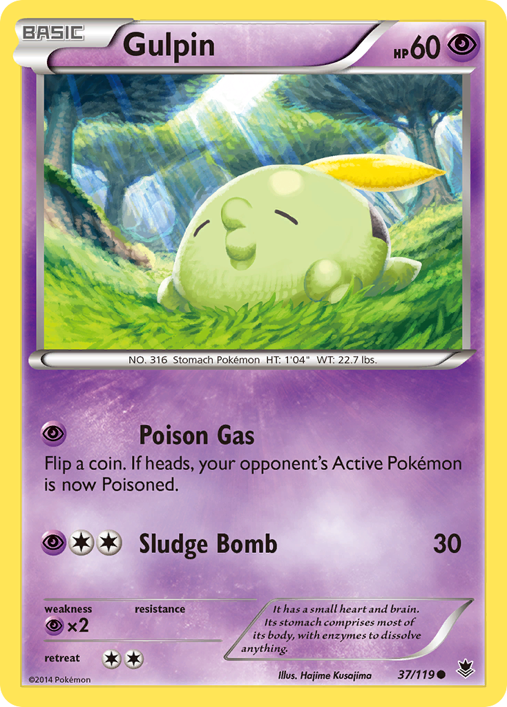 Gulpin (37/119) [XY: Phantom Forces] | Card Citadel