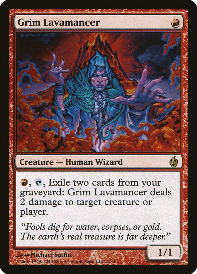 Grim Lavamancer [Premium Deck Series: Fire and Lightning] | Card Citadel