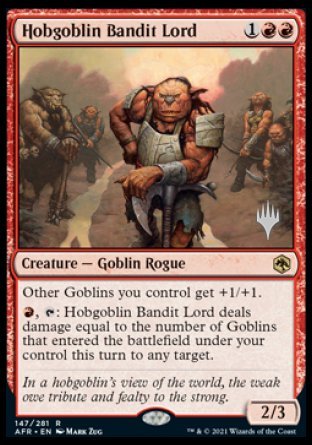 Hobgoblin Bandit Lord (Promo Pack) [Dungeons & Dragons: Adventures in the Forgotten Realms Promos] | Card Citadel