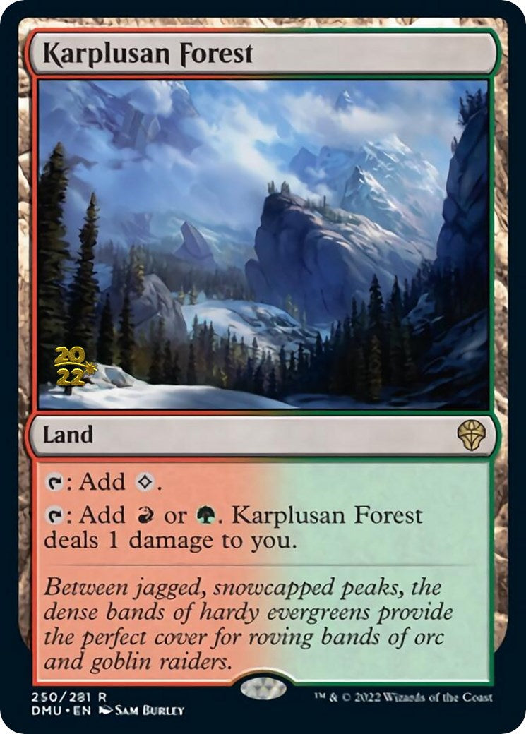 Karplusan Forest [Dominaria United Prerelease Promos] | Card Citadel