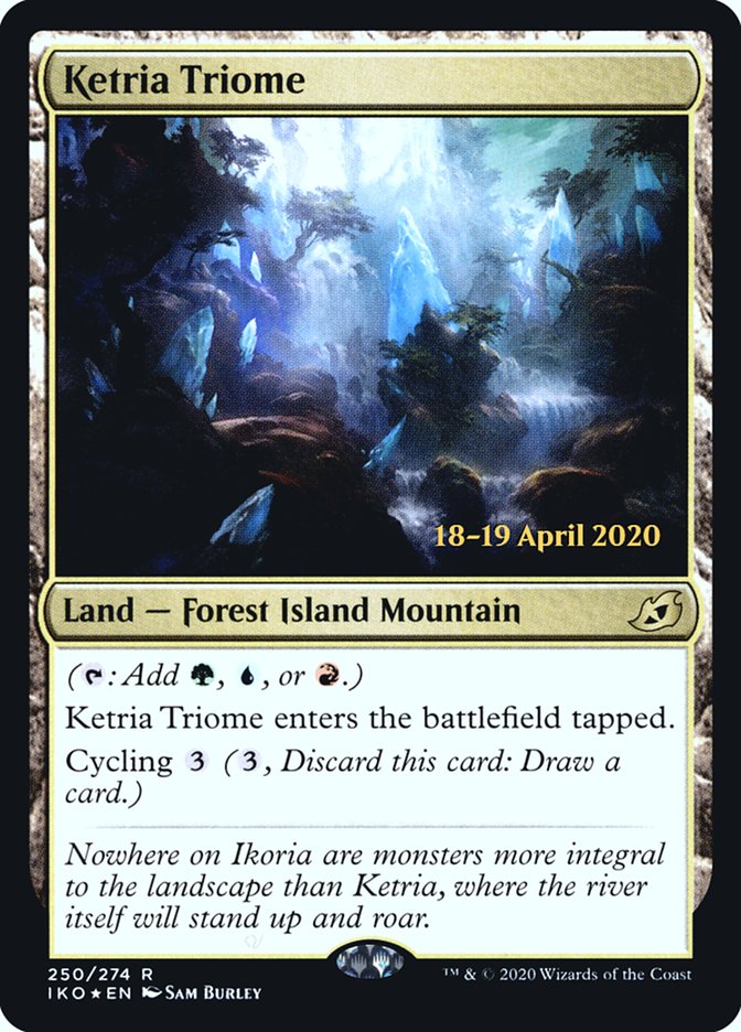 Ketria Triome  [Ikoria: Lair of Behemoths Prerelease Promos] | Card Citadel