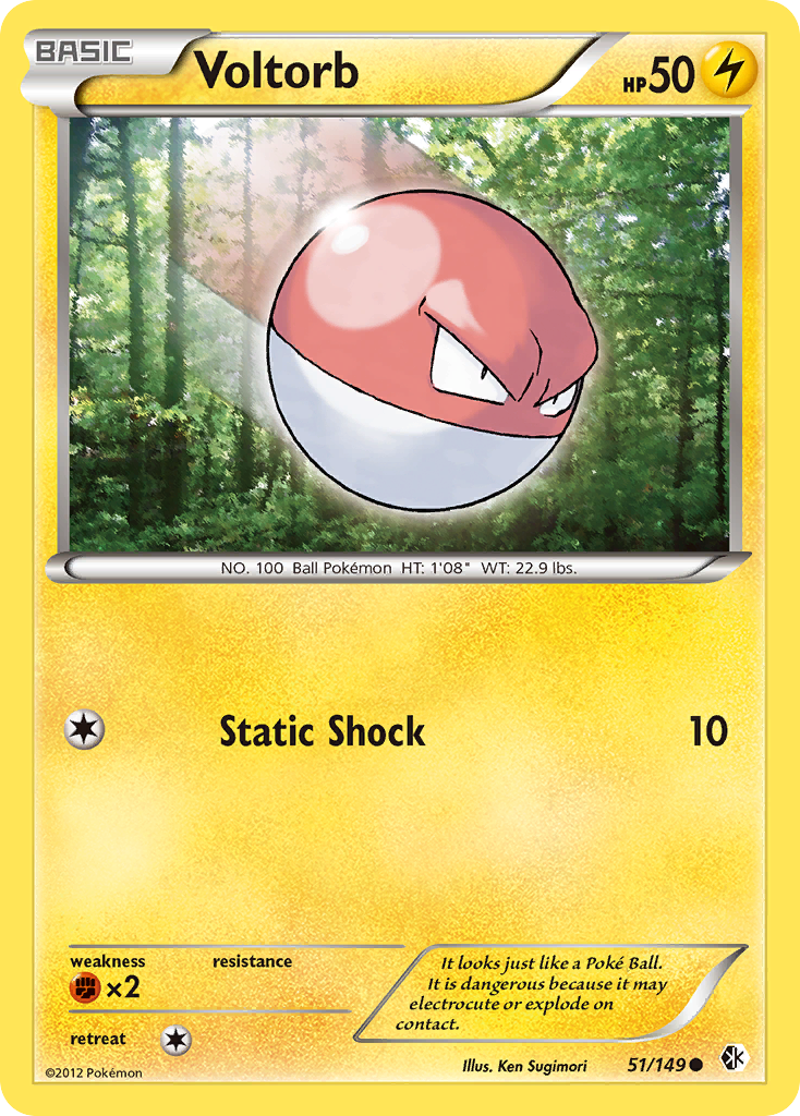 Voltorb (51/149) [Black & White: Boundaries Crossed] | Card Citadel