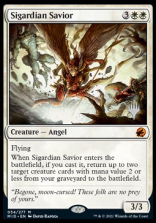 Sigardian Savior (Promo Pack) [Innistrad: Midnight Hunt Promos] | Card Citadel