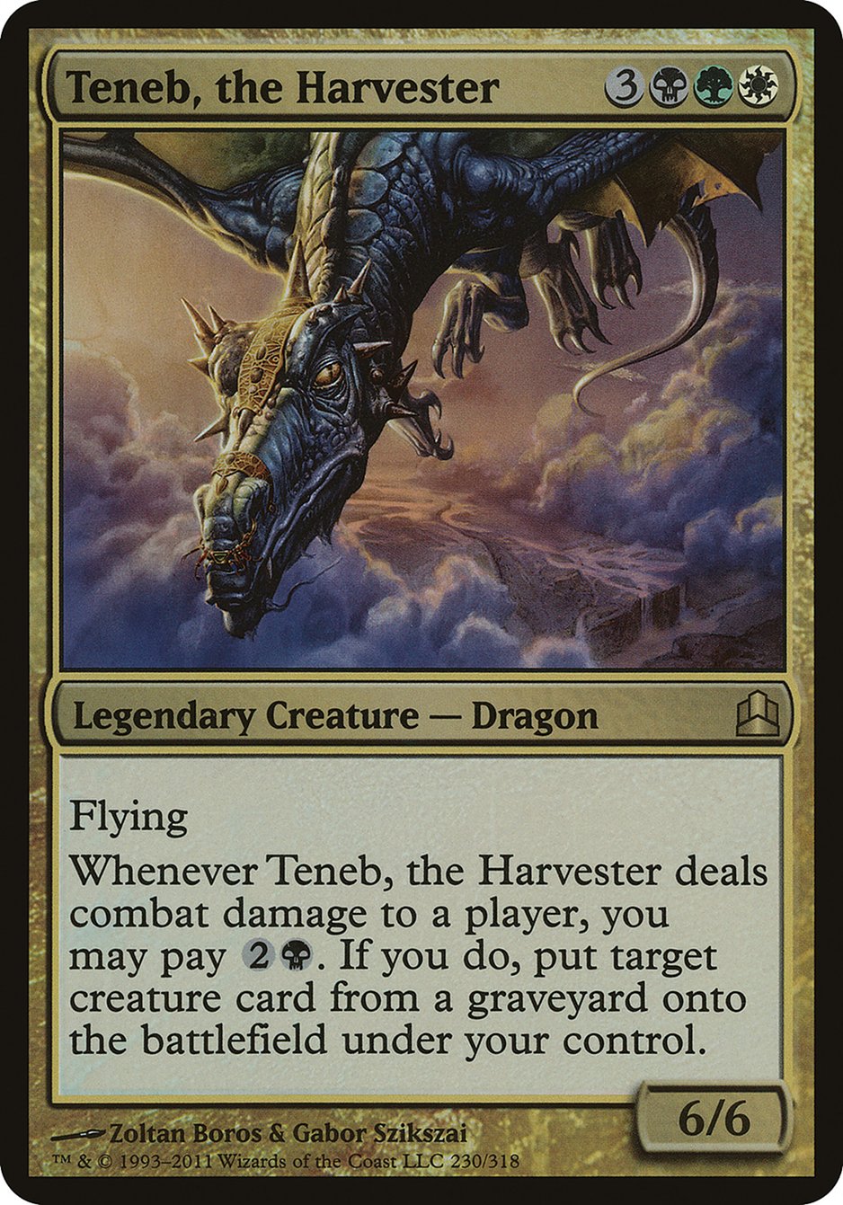 Teneb, the Harvester (Oversized) [Commander 2011 Oversized] | Card Citadel