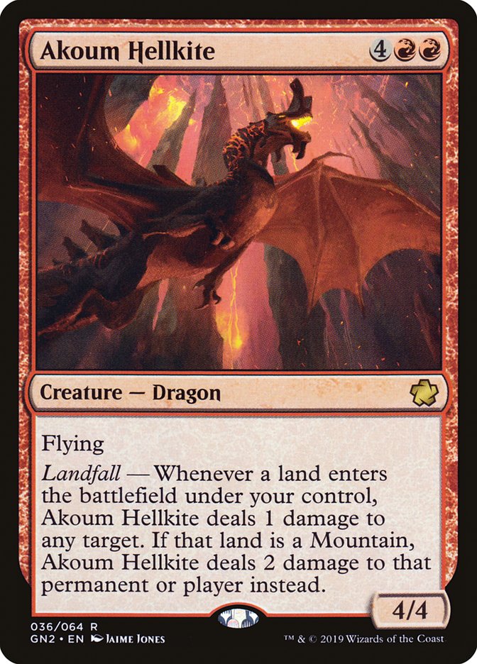 Akoum Hellkite [Game Night 2019] | Card Citadel