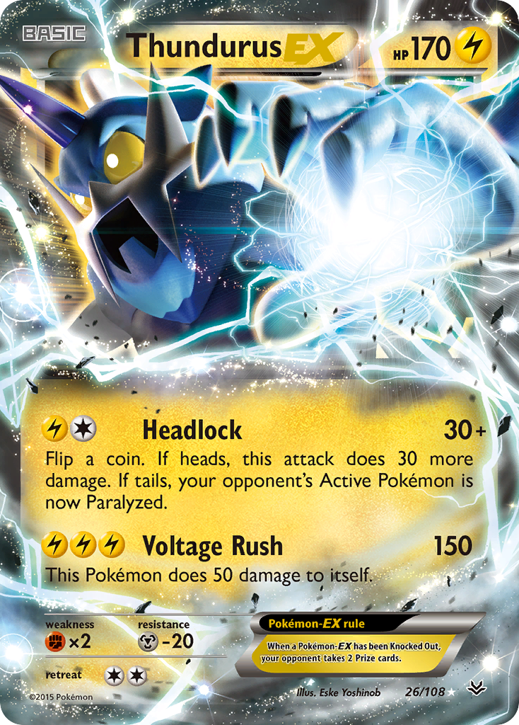 Thundurus EX (26/108) [XY: Roaring Skies] | Card Citadel